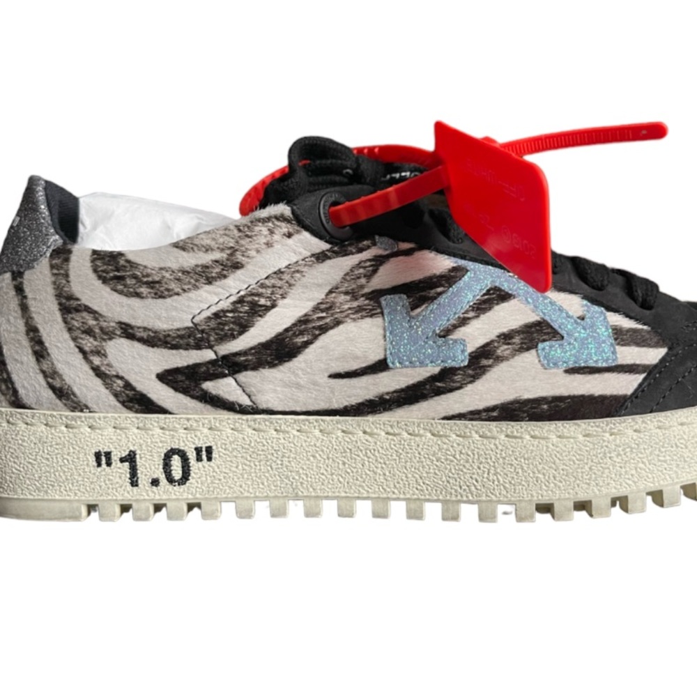 NEW: Off-White 2.0 Zebra Pony Hair Sneaker - Picture 2 of 6